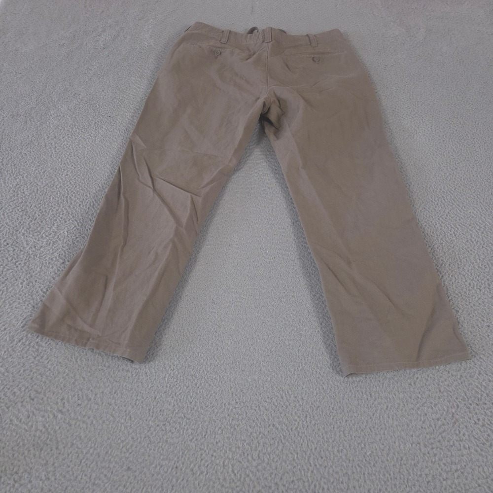 Gap Pants Men 34x29 Grey Straight Leg Cotton Linen Drawstring Waist Casual Chino - Picture 9 of 9